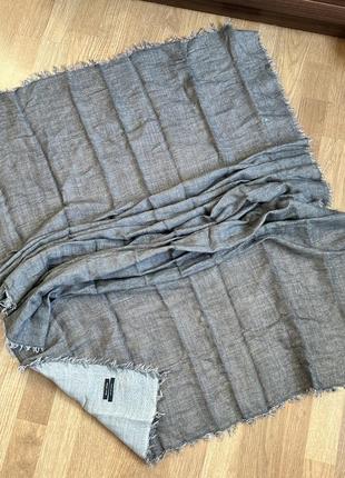 Marc o polo italian fabric огромный палантин шаль шарф из тоненькой шерсти1 фото