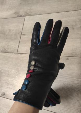 Шикарные перчатки из натуральной кожи премиум класса vera tucci , размер м6 фото
