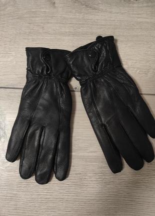 Шикарні рукавички з натуральної шкіри преміумкласу розмір М