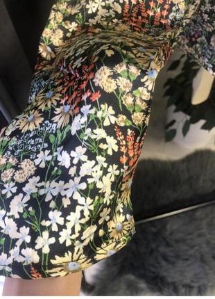 Укороченная атласная блуза h&amp;m 3