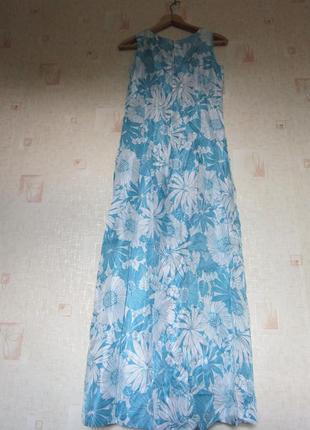 Sale бирюзовое атласное  длинное платье комбинезон3 фото
