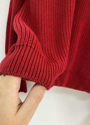 Котоновый свитер большого размера4 фото