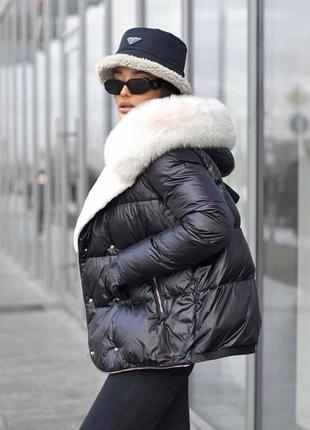 Куртка зимняя с мехом2 фото