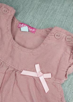 Ромпер, вельветові штани, півкомбінезон для дівчинки 6-9міс5 фото