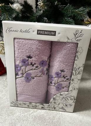 Подарункові набори банних махрових рушників