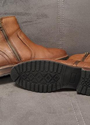 Женские кожаные демисезонные ботинки от британского бренда 5th avenue5 фото