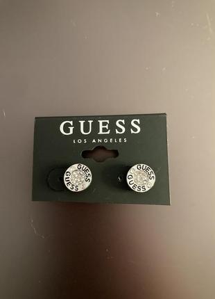 Серьги-пусеты от guess сша – гламурный подарок