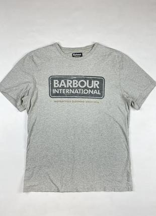 Футболка barbour international essential large logo t-shirt