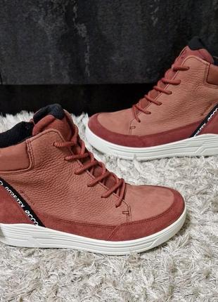 Ecco urban snowboarder gore-tex 72232360807 нат.замша/ нат.нубук р. 36.5 фото