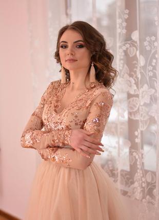 ❤️👗пишна вечірня випускна весільна👰 сукня-трансформер 2в1🔥 свадебное платье✨10 фото