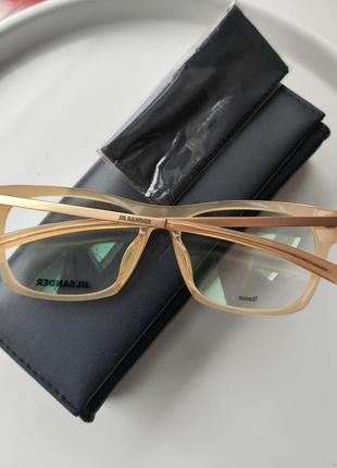 Нова титанова оправа jil sander оригінал окуляри преміумжи сандер джил (унісекс)2 фото
