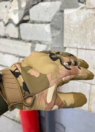 Водонепроникні рукавички з кісточками soft shell на флісі. рукавиці військові утеплені зимові4 фото