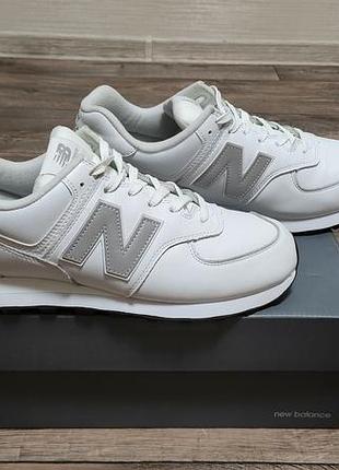 Кроссовки new balance 574. 100% натуральная кожа. оригинал. новые в коробке