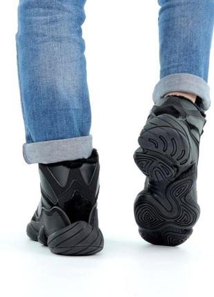 Топ ❗️ зимові кросівки з хутром adidas yeezy 500 high "winter" ❄️5 фото