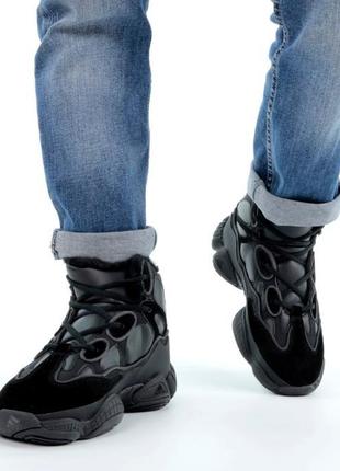 Топ ❗️ зимові кросівки з хутром adidas yeezy 500 high "winter" ❄️4 фото