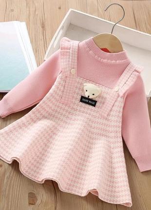 Теплое платье платье для девочек