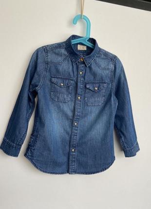 Джинсова сорочка zara