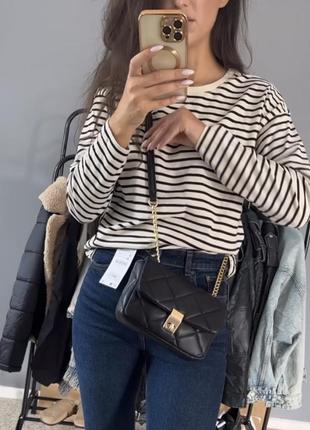 Стьогана сумочка stradivarius з екошкіри