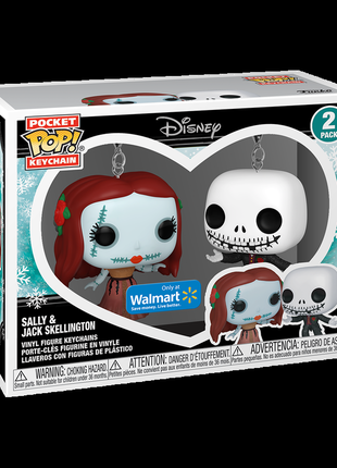 Брелки funko на ключі sally & jack skellington1 фото