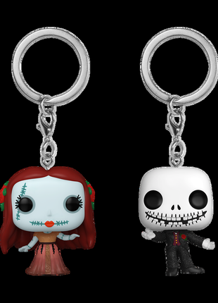 Брелки funko на ключі sally & jack skellington2 фото