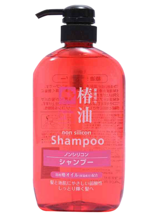 Шампунь із маслом камелії без силіконів kumano tsubaki oil shampoo, японія