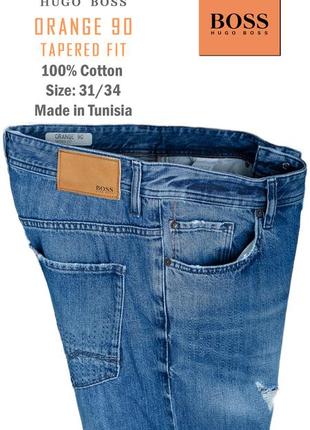 Оригинал  hugo_boss boss orange_90 -tapered fit- размер 31 i 34 made in tunisia 40€