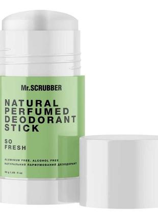 Натуральный парфюмированный дезодорант so fresh mr.scrubber