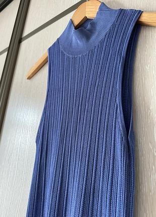 Блакитний сарафан до полу від zara