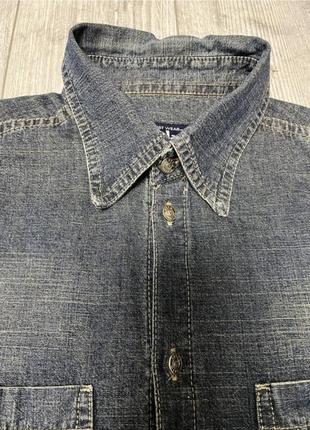 Рубашка сорочка мужская джинсовая р 44-46-484 фото
