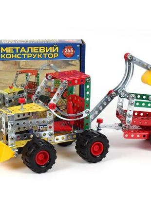 Конструктор металевий "трактор з причепом технок", арт.4876