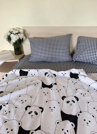 Комплект постельного белья с пандами