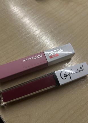 Помада maybelline superstay ,complimenti