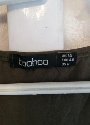 Футболка хаки  boohoo4 фото