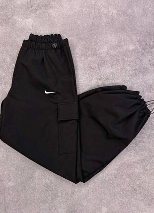 Трендовые спортивные штаны карго nike теплые2 фото