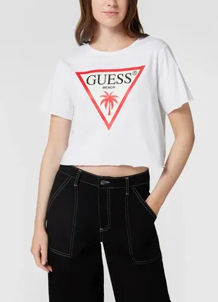 Топ футболка guess triangle logo top1 фото