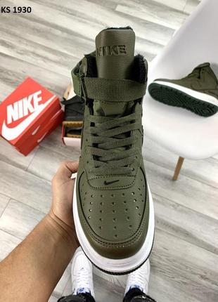 Зимові чоловічі кросівки nike air force3 фото