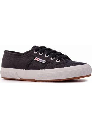 Кеды superga 2750 lamew черные 41.5 eu2 фото