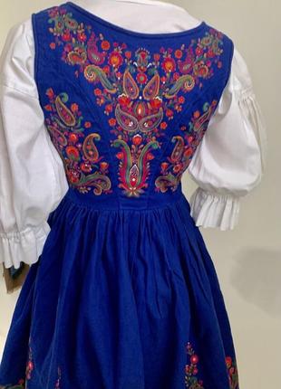 Винтажное австрийское платье цветочный принт/традиционное украинское платье /5 фото