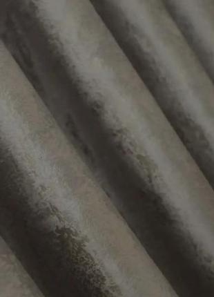 Шторна тканина оксамит, колекція афіна. колір какао