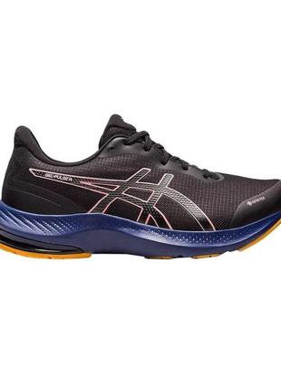 Жіночі кросівки для бігу asics gel-pulse 14 gtx чорний, помаранчевий, синій 39,5 (spu1012b317-001 39,5)