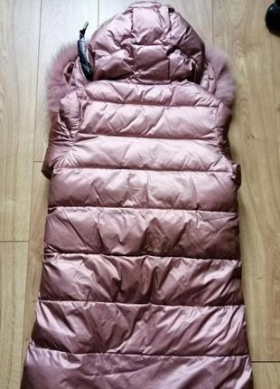 Kiko пальто зима теплое 134 размер5 фото