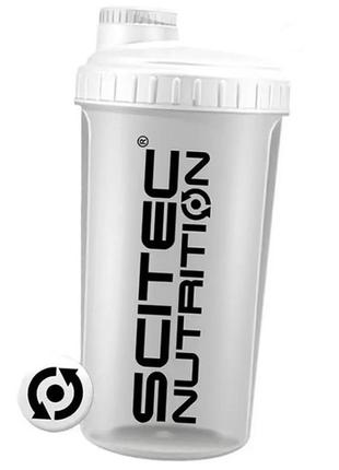 Шейкер scitec 700мл білий (09087001), scitec nutrition