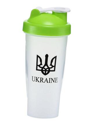 Шейкер с венчиком ukraine fi-9931 600мл прозрачно-салатовый (09508010), fdso