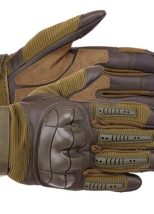 Перчатки тактические с закрытыми пальцами bc-8797 l оливковый (07508078), fdso