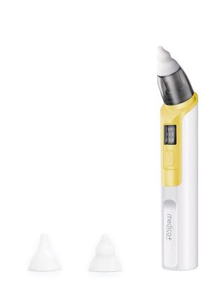 Назальный аспиратор (соплеотсос) medica+ nose cleaner 6.0 yellow гарантия 6 месяцев