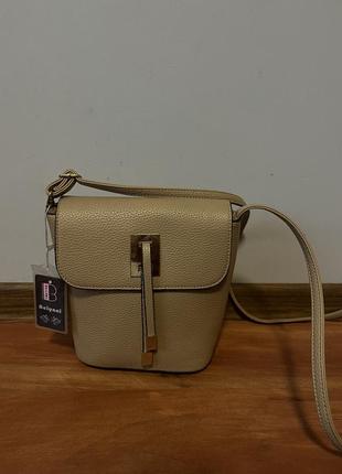 Sale❗️сумочка бежевая новая через плечо беж