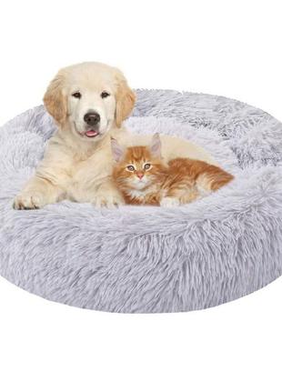 Мягкая лежанка кровать для собак и кошек resteq 60 см. лежак для кошек. кровать для собак. место сна для кота3 фото