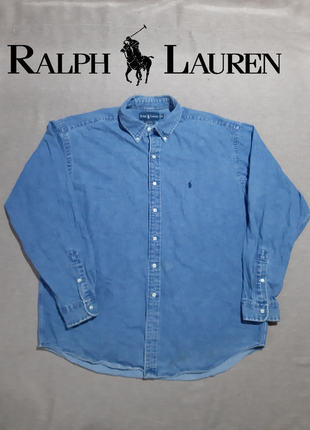 Джинсовая рубашка ralph lauren