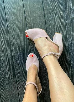 Замшевые туфли ручной работы