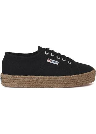 Кеды superga 2730 cotropew черные 35.5 eu